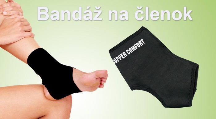 Spevňujúca zdravotná bandáž na členok