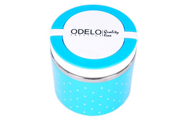 A3. Termoobedár nerezový 1-dielny ODELO model OD1283, objem: 630 ml  - modrý