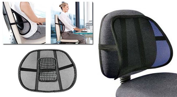 Masážna opierka chrbta