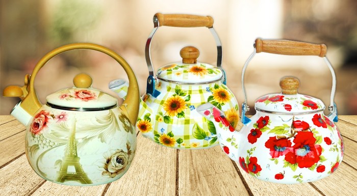 Kvalitný smaltovaný čajník FRICO a EDENBERG