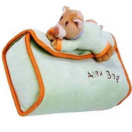 Obal na plienky a iné doplnky  - zelená farba, rozmer: 14 x 23 x 6 cm