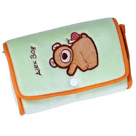 Obal na servítky a iné doplnky - zelená farba, rozmer: 14 x 20 cm