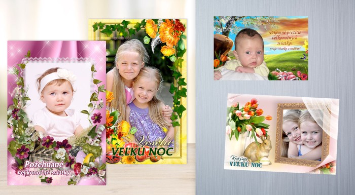 Veľkonočné magnetky, pozdravy alebo pohľadnice
