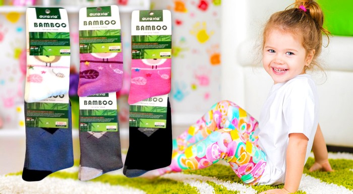 Mäkučké detské ponožky z bambusového vlákna