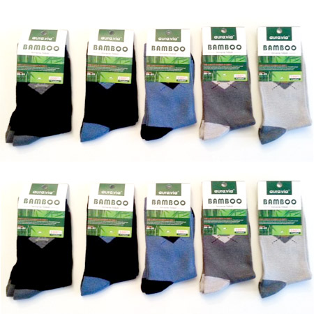 Chlapčenské ponožky z bambusového vlákna - v balení 10 párov