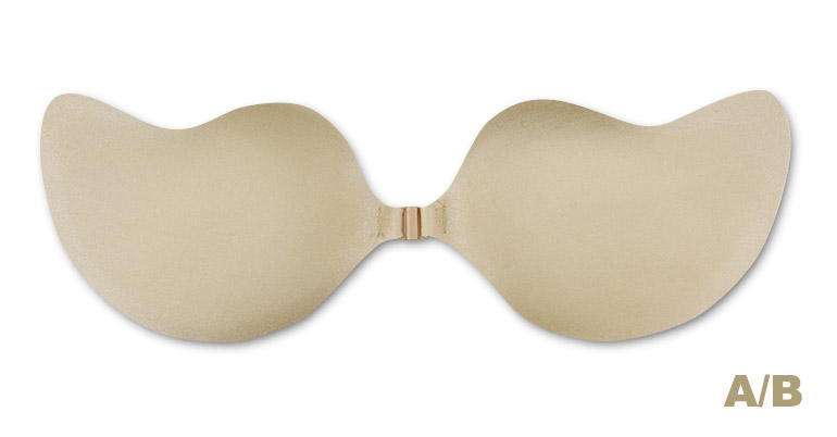 Bezšvová samodržiaca podprsenka bez ramienok, farba: telová, veľkosť: A/B