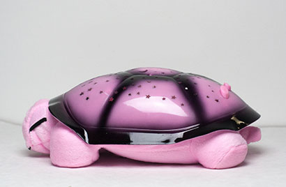 Hrajúca svietiaca plyšová korytnačka - ružová