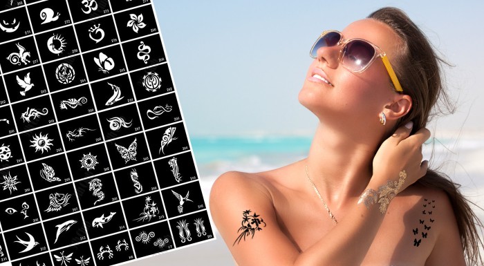 Perfektné dočasné tetovanie - na výber 400 šablón