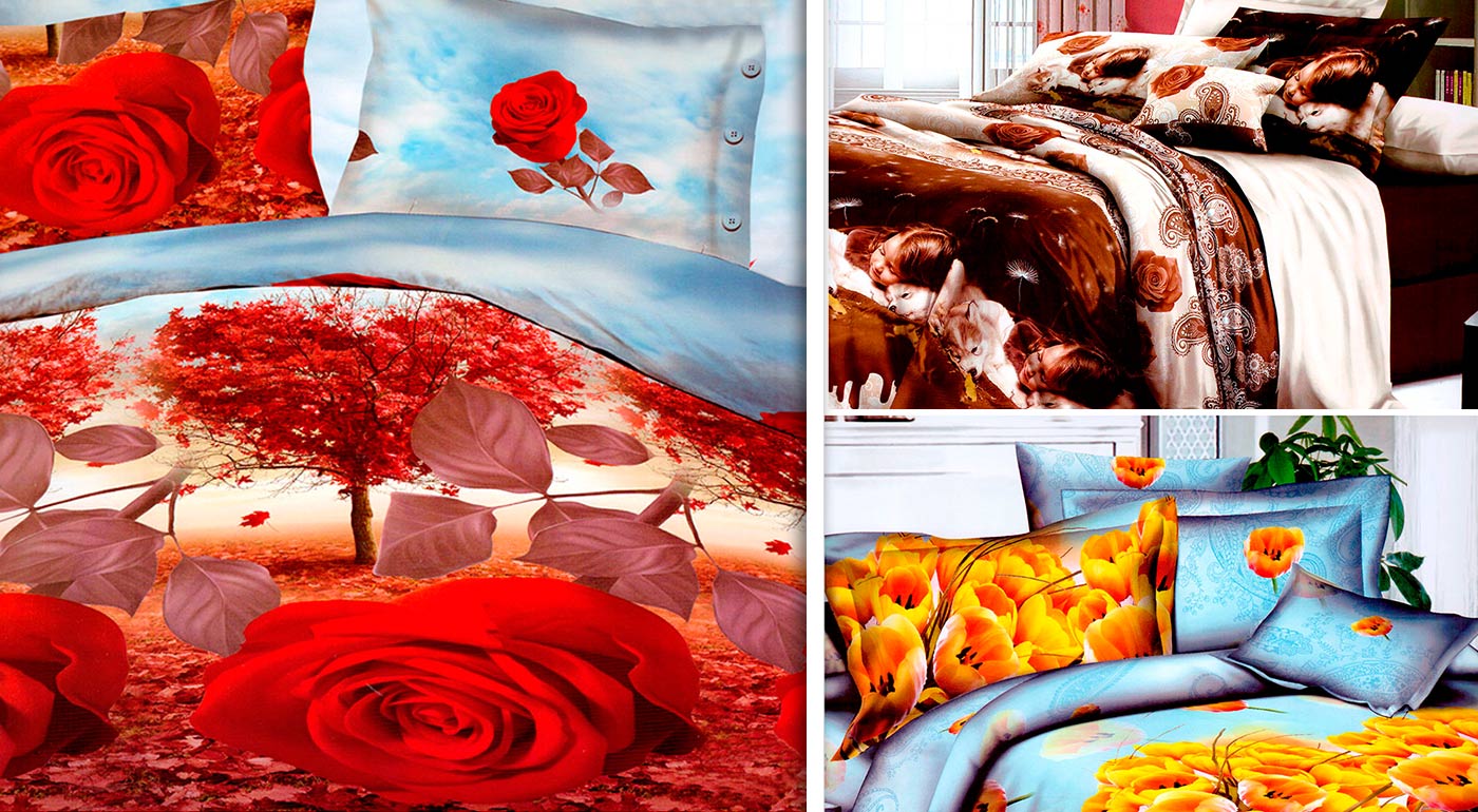 Trendy 3D posteľné obliečky