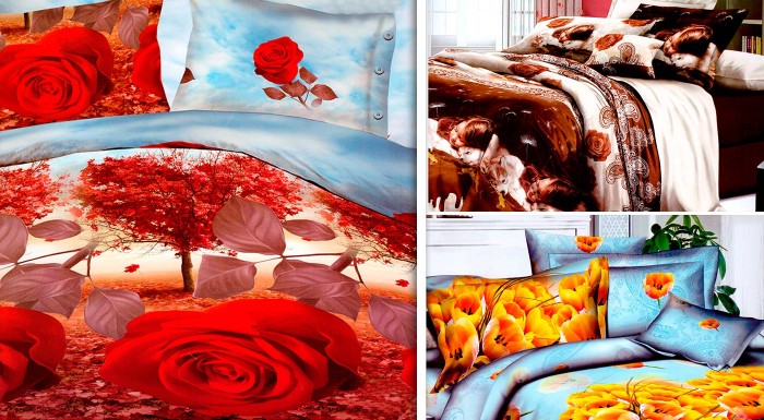 Trendy 3D posteľné obliečky