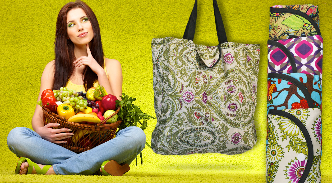 Skladacie nákupné tašky - 2 ks