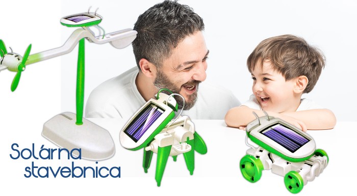 Zábavná solárna EKO stavebnica 6v1