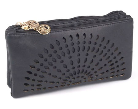 Listová kabelka Mandala - čierna