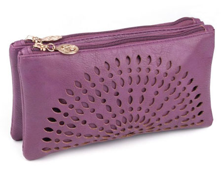 Listová kabelka Mandala - fialová