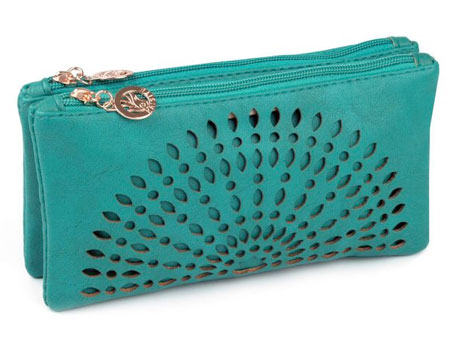 Listová kabelka Mandala - zeleno-modrá