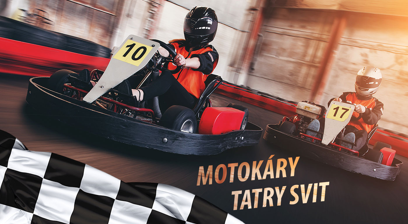 Motokárová jazda na okruhu v krytej hale