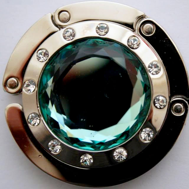 Držiak na kabelku - kameň zelený