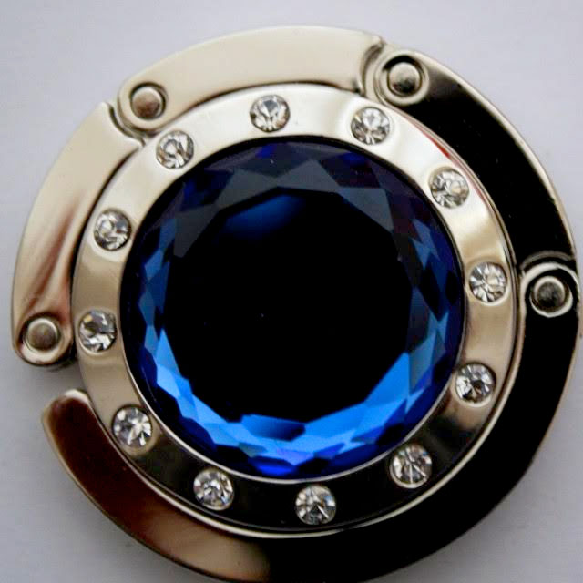 Držiak na kabelku - kameň modrý