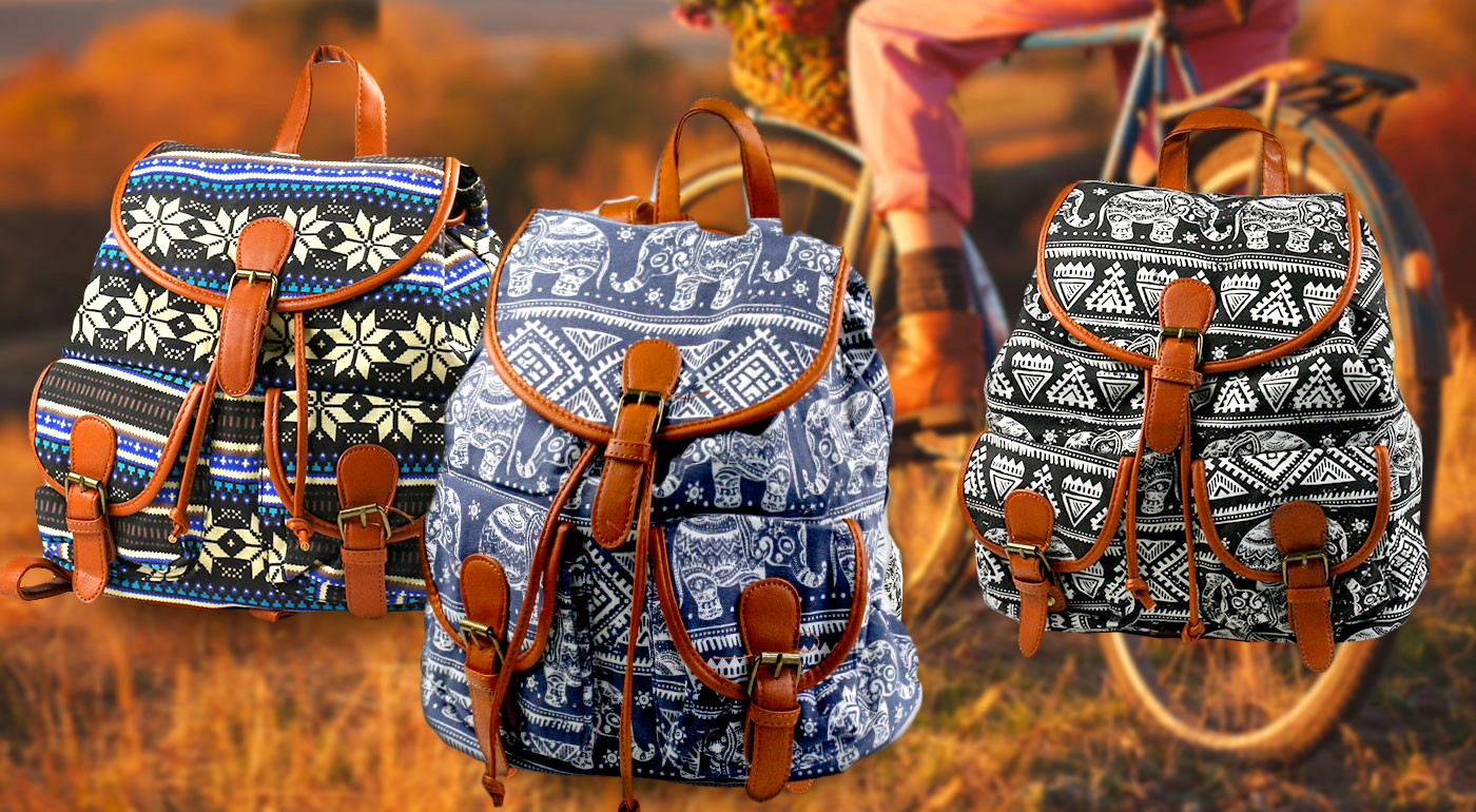 Štýlové dámske ruksaky vo vintage štýle