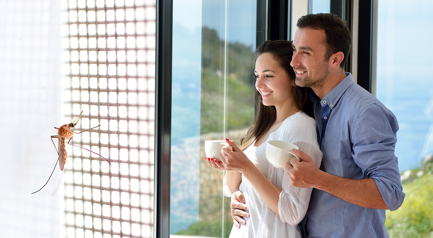 Sieťka na okná proti komárom a hmyzu