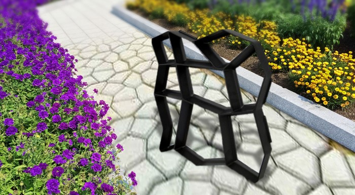 Forma na atypický betónový chodník