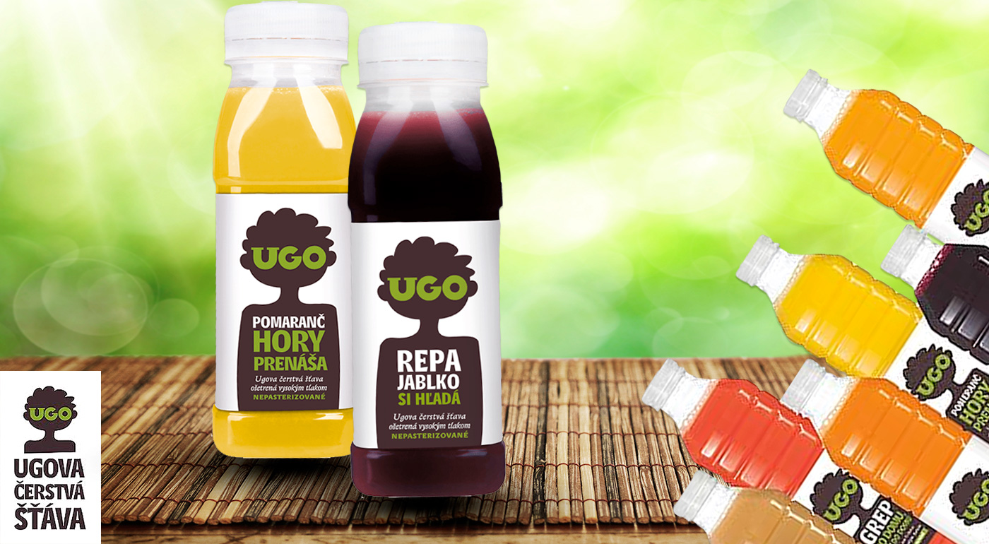 UGOve 100%-né ovocné a zeleninové šťavy 