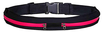 Športový pás s úschovným priestorom - ružový