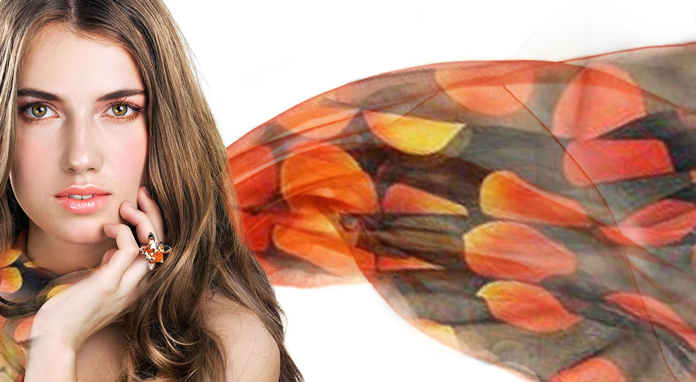 Elegantná hodvábna šatka pre dámy