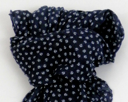 Šatka v námorníckom štýle - čierna