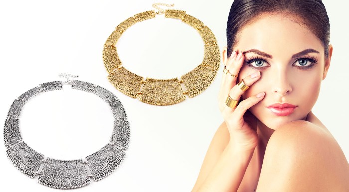 Kovové náhrdelníky v 2 farbách