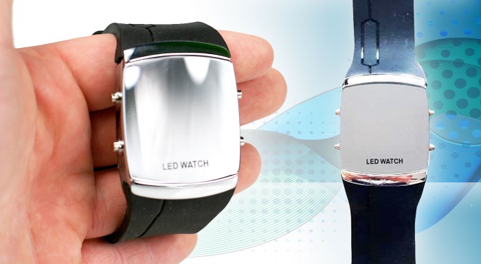 Digitálne LED hodinky pre pánov