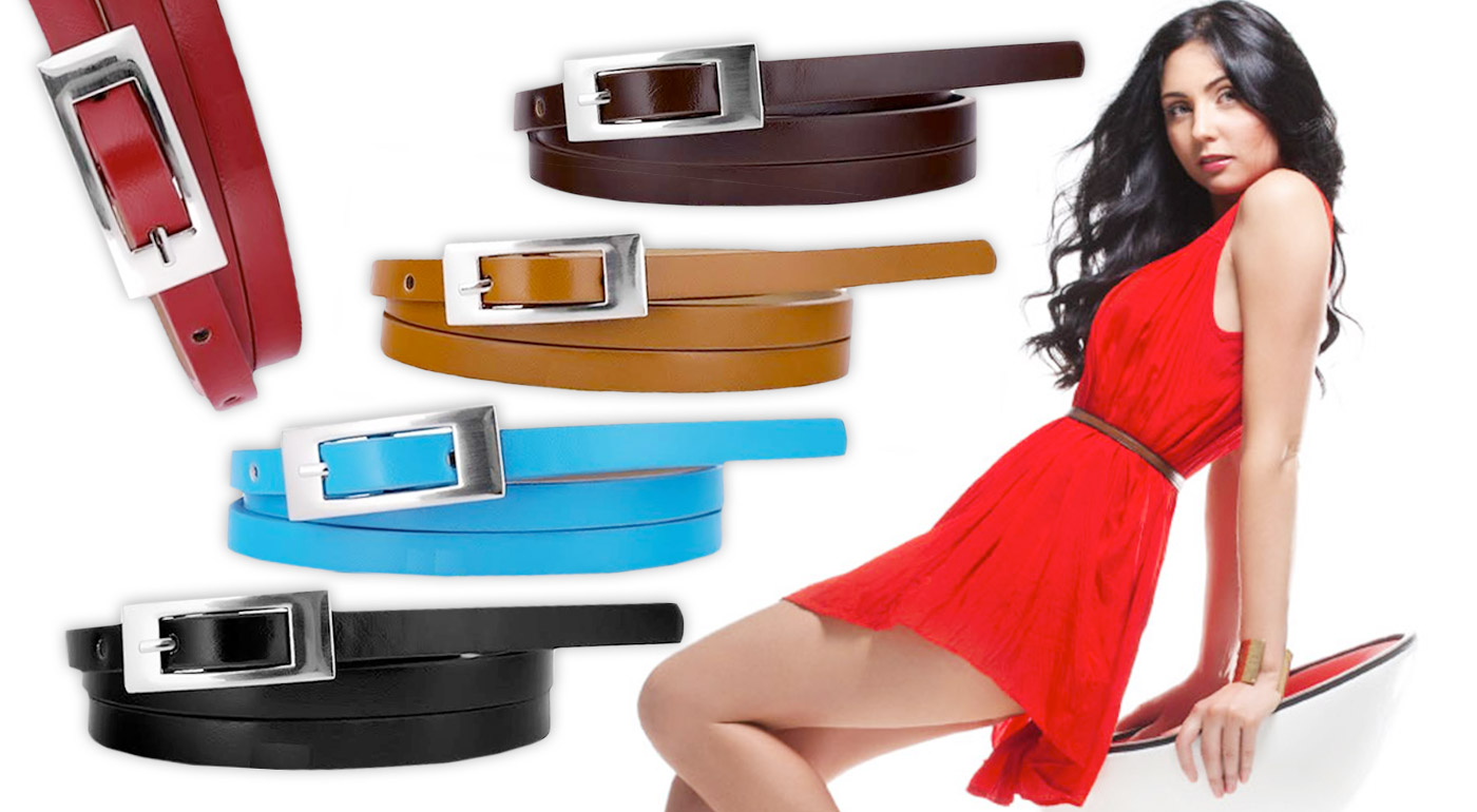 Dámske koženkové opasky