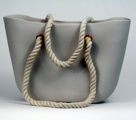 Dámska silikónová taška - šedá