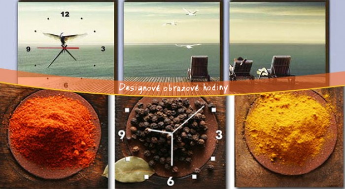 Originálne dizajnové obrazové hodiny do každého bytu či kancelárie.