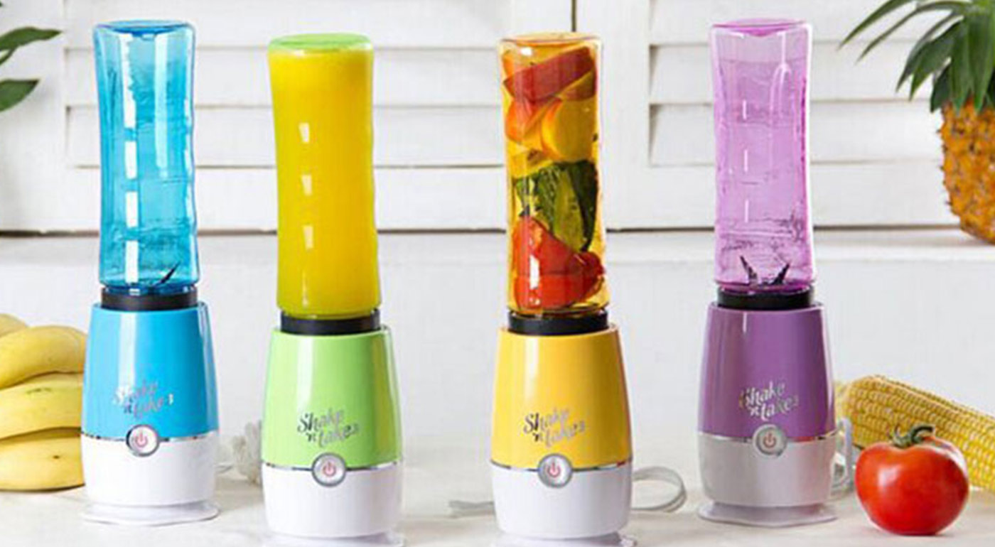 Rýchly a skladný mixér Shake 'n take s fľaškou