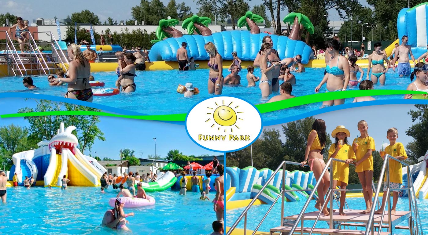 Vstup do nafukovacieho aquaparku Funny Park