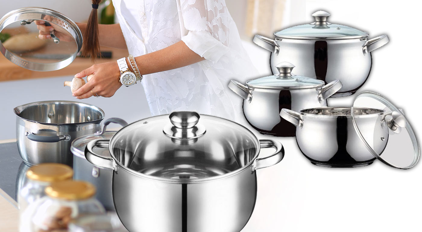 6-dielna sada nerezových hrncov Zurrichberg