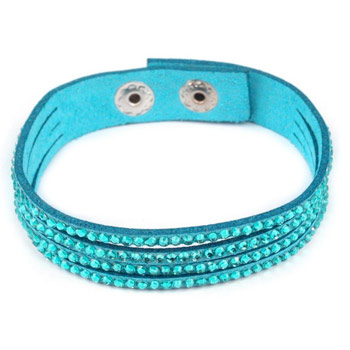 Dámsky náramok s kamienkami - azúrový
