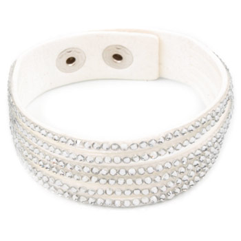 Dámsky náramok s kamienkami - biely