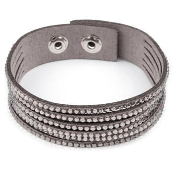 Dámsky náramok s kamienkami - šedý
