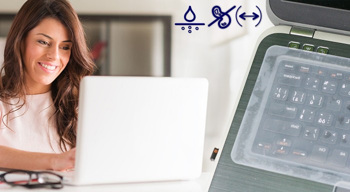 Praktická silikónová fólia na klávesnicu