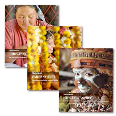 Cestopis Michal Knitl - Papuánske srdce + Cestopis Michal Knitl - Hodvábny Vietor + Cestopis Michal Knitl - Farebný Svet