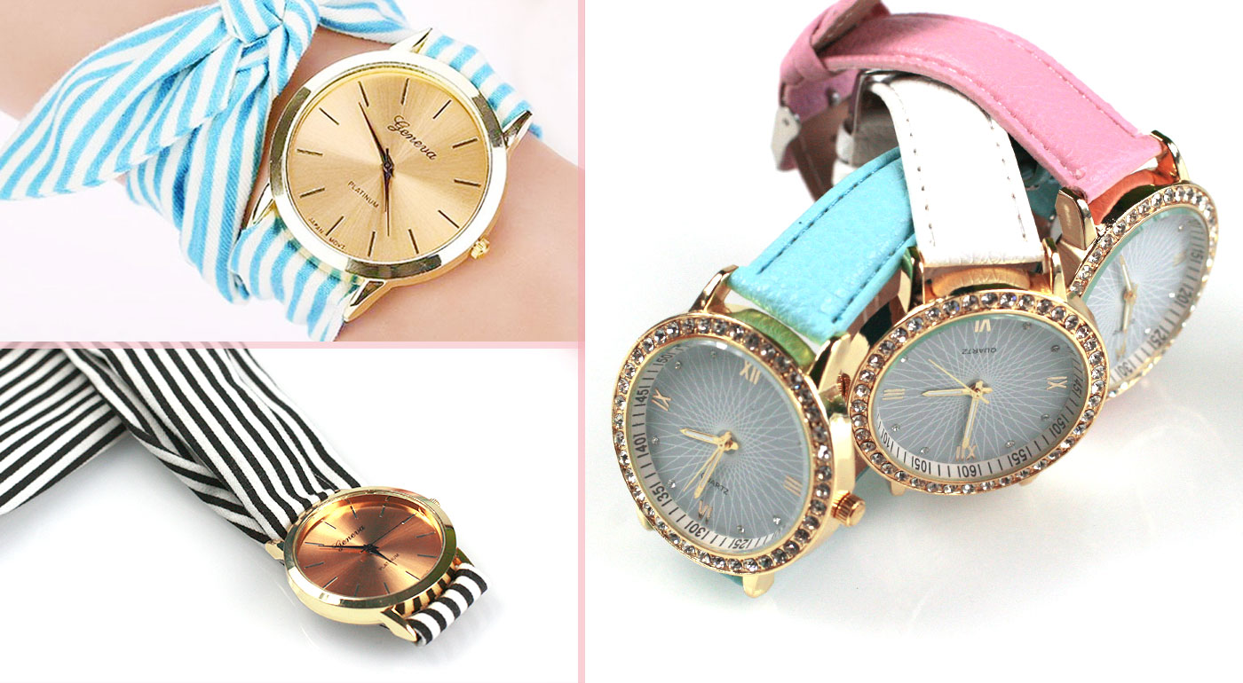 Trendy dámske hodinky - 2 druhy