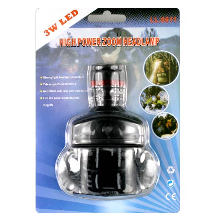 Čelová lampa HIGH POWER ZOOM