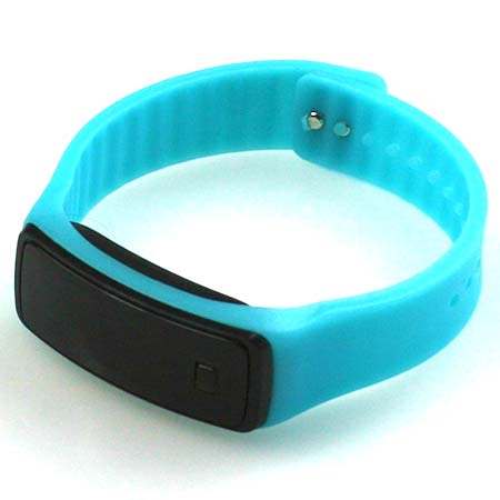 Silikónové hodinky s LED displejom - farba smaragdová