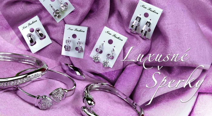 Luxusné dámske náramky a náušnice