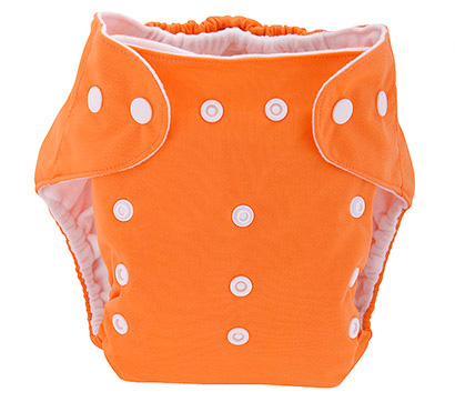 Detská látková eko plienka, farba oranžová + vkladačka