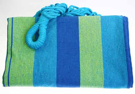 Hojdacia sieť pre dvoch - farba modrozelená