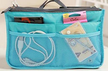 Organizér do kabelky svetlomodrý