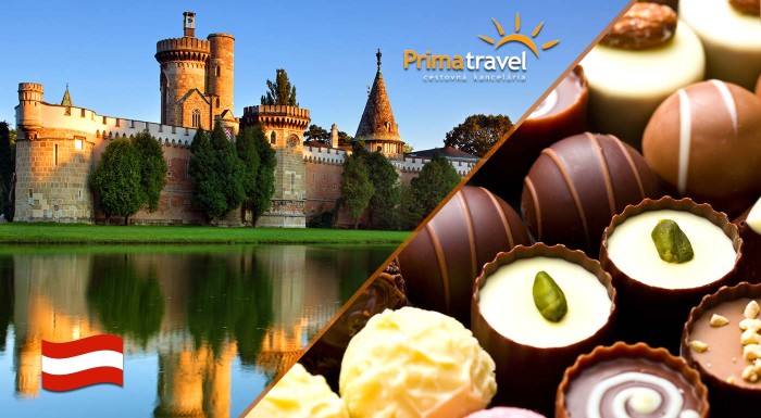 Zámok Laxenburg a čokoládovňa Hauswirth